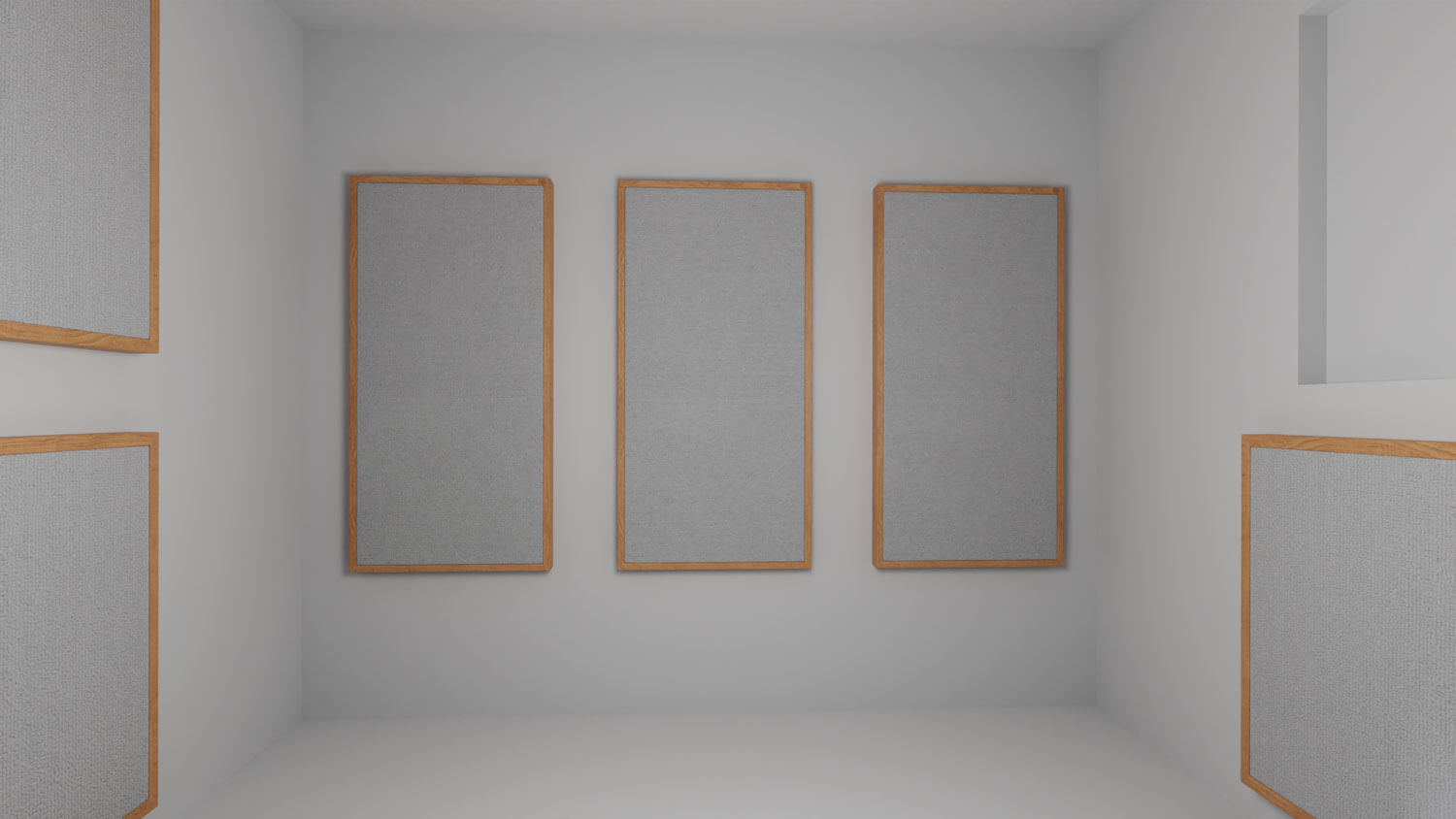 Акустични панели с видима дървена рамка