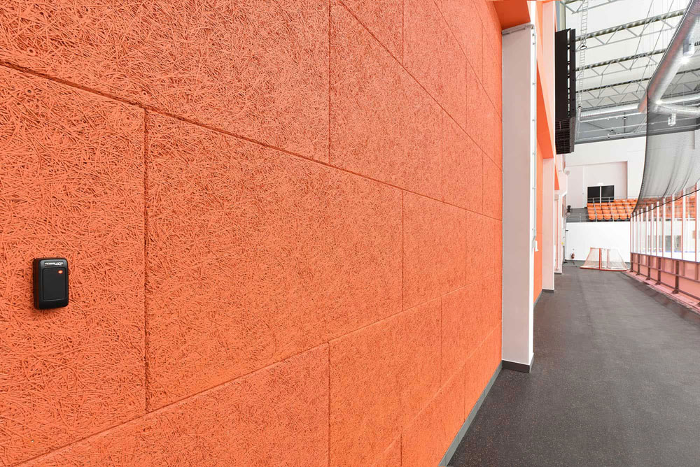 Акустични панели с дървена нишка